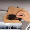 Organisateur de voiture pour Santa Fe 2022 étui à lunettes lunettes de soleil support de rangement multifonction pare-soleil pince accessoires intérieurs