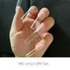 False Nails Gel X Long Coffin Stiletto Full Cover Sculpted Extension System Nail Tips 240pcsbag3318335