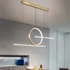 Luces colgantes nórdicas para comedor, luminaria de suspensión minimalista posmoderna, Bar creativo, cafetería, lámpara colgante de aluminio, lámparas