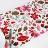 Chemins de table modernes fleur coureur géométrique imprimé lin coton drapeau pour la fête de mariage décoration de la maison de noël 210709