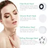 3Colors 4 in 1 Facial Cleansing Brush scrubber Rechargeable Electric Ipx7 Waterproof Spin Sonic Exfoliating Face Brushes Kit Skin Care Machine With Replacment head