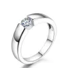 Двойная справедливая принцесса вырезать камень вовлечения / обручальные кольца для женщин белый / розовый золотой цвет женские кольца ювелирные изделия Hotsale DFR400