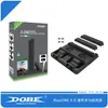 per Xbox One/ X/ Slim Gamepad Base di ricarica Ventola di raffreddamento multifunzione Base di ricarica Dock per caricatore doppio con parti di gioco a luce LED