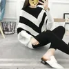 Automne Hiver Bat Shirt Pull Femme Étudiant Couverture Coréenne Manches Lâches Longue Fond 210427