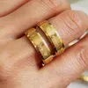 30pcs matrimonio di alta qualità 6mm amanti coulpe amore infinito cuore acciaio inossidabile anello in oro gioielli di fidanzamento regalo di anniversario lotto all'ingrosso