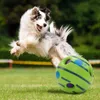 Dog Toy Fun Giggle Sounds Ball Pet Cat s Silicon Jumping Interactive Training For Small Large s dog supplies 211111
