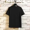 Casual Short Sleeve T Shirt Men'S Summer Tshirt Top Tees Black White Fashion HIP HOP Clothes Plus OverSize M-5XL O NECK 210726