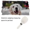 Multifunction Pet Food Scale Cup Portable Dog Cat Feeding Bowl Kitchen Spoon Measuring Scoop With Led Display 210615