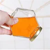 Glass Honey Jar for 220ML/380ML Mini Small Honey Bottle Container Pot With Wooden Stick Spoon1 968 R2