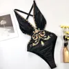 Maillot de bain une pièce imprimé pour femme, décolleté en V profond, Sexy, pour jeu en bord de mer, costumes une pièce