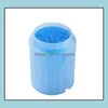 Dog Grooming Supplies Pet Home & Garden Portable Paw Washer Cats Dogs Foot Clean Cup For Cleaning Tool Soft Plastic Washing Brush Lle10677 D