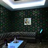 Bakgrundsbilder Luxury 3D Geometric Black Wallpaper KTV Room Modern Bar Night Club Dekorativ vattentät PVC -väggpapper P107