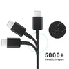 Tipo C Cabos 3A Carregamento Rápido USB-C Para Samsung Galaxy S10 S10E S9 S8 S20 S21 Plus Xiaomi 11 Cabo de Carregador Fábrica atacado