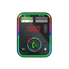 Mini Car F3 Charger Dual USB Quick Charging PD Ports FM Transmitter Handsfree Audio Receiver Colorful Rainbow Light MP3 Player with Retail Box