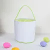 Blank Easter Basket Kid Diy Easters Egg Bucket Party Candy Tote Påsar Dekorativ Halloween Julklapp Bag5998464