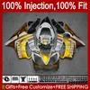 Stampo iniezione corpo per HONDA CBR 600F4 600CC 600 F4 FS CC 1999-2000 Carrozzeria 54No.91 100% Fit CBR600FS CBR600F4 1999 2000 CBR600 F4 99 00 Kit carene OEM oro bianco nero