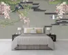 Bakgrundsbilder anpassade handmålade mode retro nordiska blomma soffa TV bakgrundsbilder 3d väggpapper heminredning papier peint