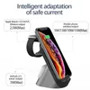 15W Qi Bezprzewodowa ładowarka do iPhone XS 8 11 12 Pro Max Wireles Stacja ładująca Obsługa Zegarek Apple 6 5 4 3 2 1 Airpods Samsung Xiao Cellphones