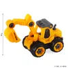 Other Festive & Party Supplies Mini Excavator Cake Topper Roadblock Decorations For Kids Boy Birthday Baby Shower Gifts