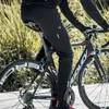 Pantalon de course Santic hiver cyclisme polaire thermique coupe-vent chaud en plein air vélo course loisirs pantalon asiatique noir