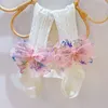 Koreanische Schleifen binden Kinder Leggings Fliegen Mädchen Strumpfhosen Schneeflocke Baby Socken Strumpfhosen 9257