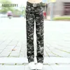 2020 Women Workout Military Camouflage Jeans Jeans Pantaloni Pantaloni Combat Denim Tuta multi-tasca Pantaloni Femme Pantalones de Mujer Q0801