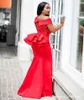 Casual Dresses Women Dress Maxi Mermaid Night Sequined Party Wear Evening Red Classy Formal One Shoulder Glitter Gowns Summer Clothing