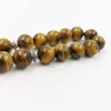 Brins de perles Musulman 2022style Yeux de tigre naturel Tasbih avec des glands de couteau en métal Perles de prière islamique 33 66 99 Bracelet en pierre spéciale Trum