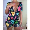 Bodycon Jumpsuit Sexy Bodysuit Macacão Macacão Jumpsuit Workout Baddie Bodysuit Drop 1936s 210712