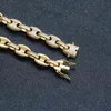 Anchor de cobre de alta qualidade Buffed Mariner Link Gold Hiphop Jóias Homens Pave Diamond Chain Colar