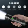 スーパー190最も強力なLED懐中電灯90 USB High Power Torch Light Rechargeable Tactical Flashlight18650ハンドワークランプ24165944