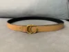 Ceinture de luxe de marque de mode pour femmes, ceinture de haute qualité avec boucle en or, ceintures en cuir véritable, vêtements assortis, largeur 2.3cm ZZ3N