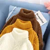 Women Turtleneck Sweaters High Quality Autumn Winter 2021 Pull Jumpers European Twist Lantern Sleeve Oversized Sweater C-281 Y1110