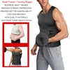 Män midjetränare bastu väst fitness korsett buken bantning kropp shaper mage minskar formen bränna fett skjorta trimmer bälte9009555