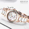 Sunkta Luxury Crystal Watch Kvinnor Present Vattentät Rose Guld Ladies Armbands Klockor Topp Märke Armband Clock Relogio Feminin 210616