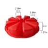 8 holte scone pan siliconen cake bakvormen hoge temperatuur pizza plaat non-stick diy 8 roosters vorm bakvormen voor broodmuffin cookie gelei cupcake zeep ZL0594