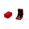 ペンダントネックレスブレスレットリングイヤリングケースの装飾のための正方形の形のベルベットの宝石包装の包装ホルダー赤い黒のカラーボックス