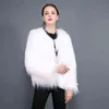 FAUXの毛皮のジャケットの女性のコートふわふわトリミングシャギーレディース211213