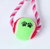 Pet dog training chews toy dogs biting Venting toys wear-resisting woven cotton rope ball teeth cleaning molar tool