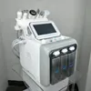 6in1 Mikrodermabrasion Sauerstoff Gesichtsmaschine Biohauthebe kalten Hammer RF Faltenentfernung