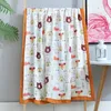 Four-layer Gauze Cotton Baby Bath Towel Wide Edge Baby Air Conditioner Quilt Summer Cool Quilt for Children
