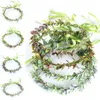 Hårklipp Barrettes Bohemian Style Vine Wreath Plast Rattan Tiaras Bröllop Headpieces Brud Bridesmaids Supplies Women Girls Headband