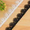 14 Yards/lot Abbigliamento Tessuto Hollow Mesh Ricamo Tessuti di fiori Pizzo Matrimonio fai da te Lolita Abbigliamento per bambini Biancheria intima Accessori per cucire 2,5 cm di larghezza