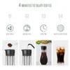 1500 ml Soğuk Brew Buzlu Kahve Çift Kullanım Filtresi Coffeeea Pot Espresso Buz Damla Makinesi Cam