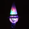 Decoración de fiesta Sombrero de bruja de Halloween Luces LED para niños Decoración Suministros Árbol al aire libre Ornamento colgante