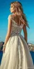 2022 летний свет шампанского свадебные платья Boho Beach Chiffon кружевная линия Appliques Длинные свадебные платья Robe de Mariee BC1819