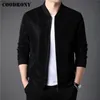 COODRONY Marque Automne Hiver Arrivée Hommes Veste De Mode En Peau De Mouton Zipper Manteau Hommes Doux Chaud En Cuir Véritable Vêtements D'extérieur C8098 211111