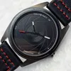 Pablo Raez Proste Mężczyźni Zegarek Kwarcowy Relogio Masculino Wojskowy Sport Wristwatch Skórzany Pasek Matowy Kalendarz Stalowy Czarny Zegar G1022