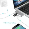 6 in 1デュアルUSBタイプCハブアダプタードングルサポートUSB 30クイックチャージPD Thunderbolt 3 SD TFカードリーダーMACBook485555956273