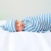 Noworodek Baby Swiaddle Kapelusz Kapelusz Wrap Tkaniny Dla Dziewczyn Chłopcy Szary Niebieski Stripe Swaddling Koc Z Kapelusz 2 Sztuk Zestaw Fotografii Niemowlę Rekwizyty BHB39